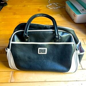 Lululemon black & white vintage gym bag Y2K in good used condition